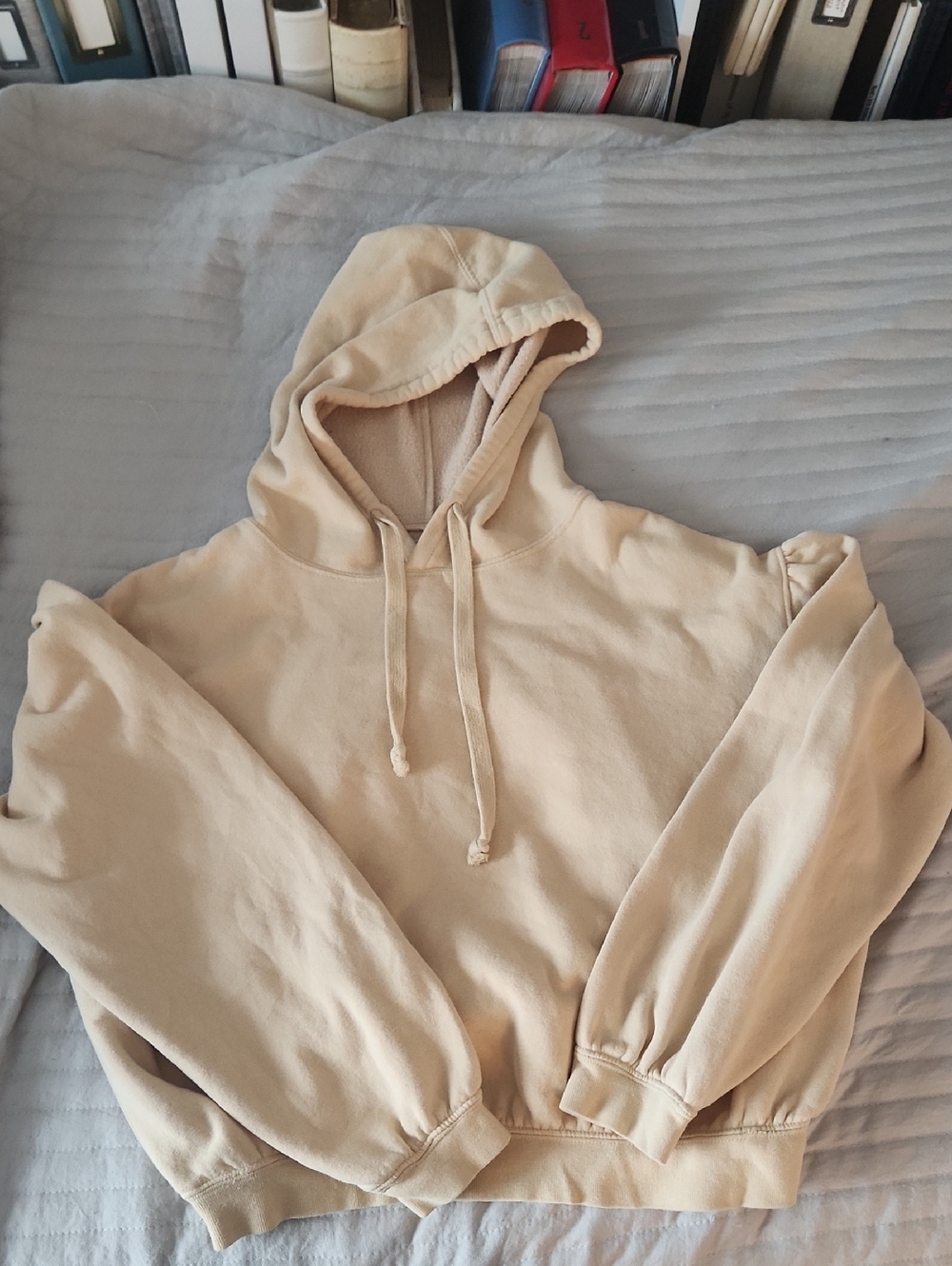 Urban Outfitters Cream Pullover Hoodie